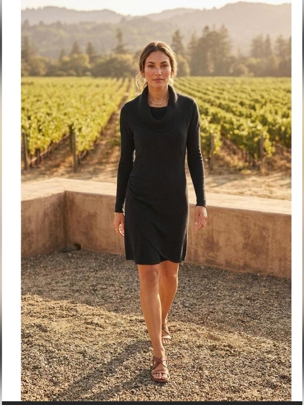 Athleta Merino Wool Gray Sweater Dress, Size Small